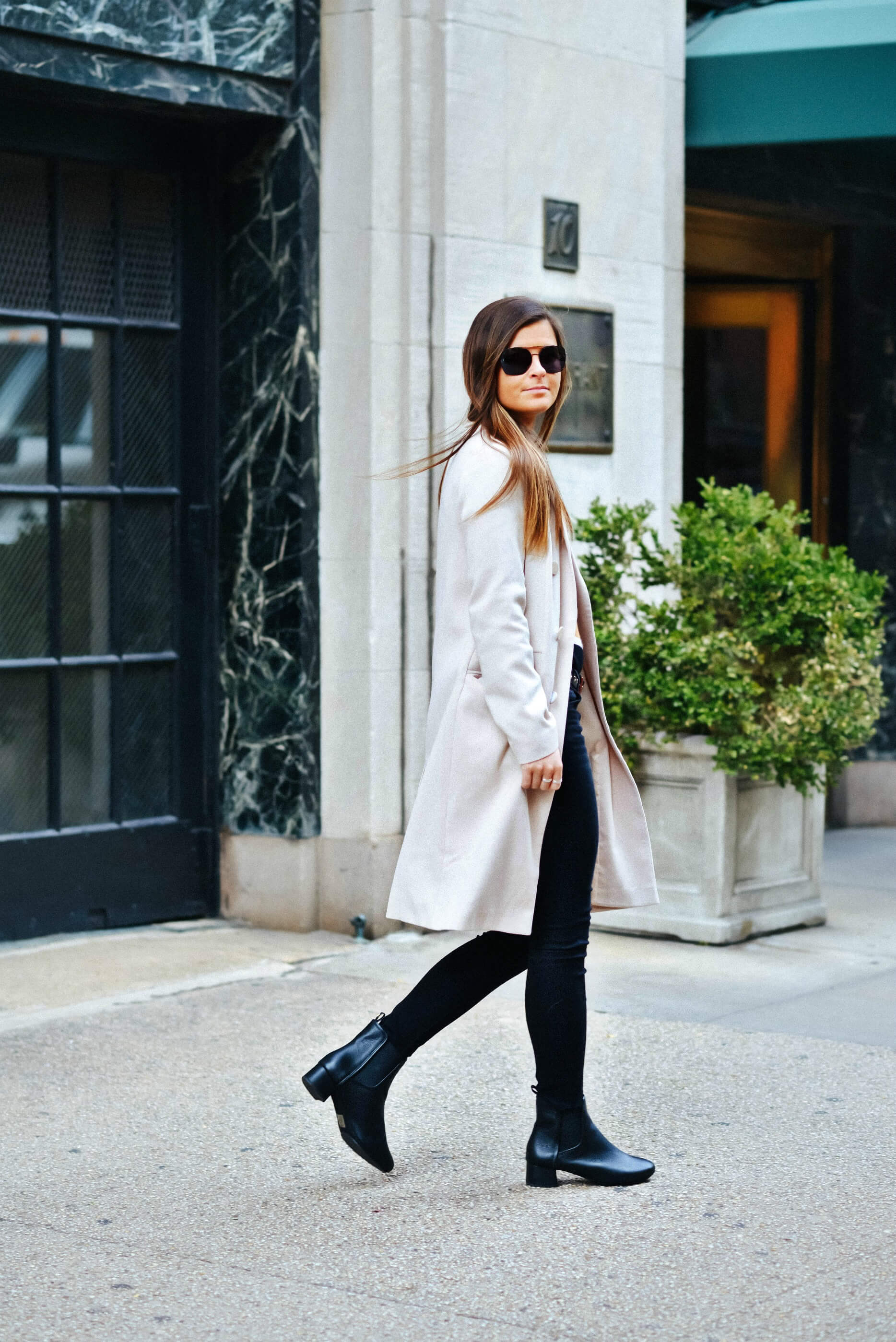 Fall Outfit Inspiration, Duster Coat, Black Jeans, Black Chelsea Boots, Tilden of To Be Bright
