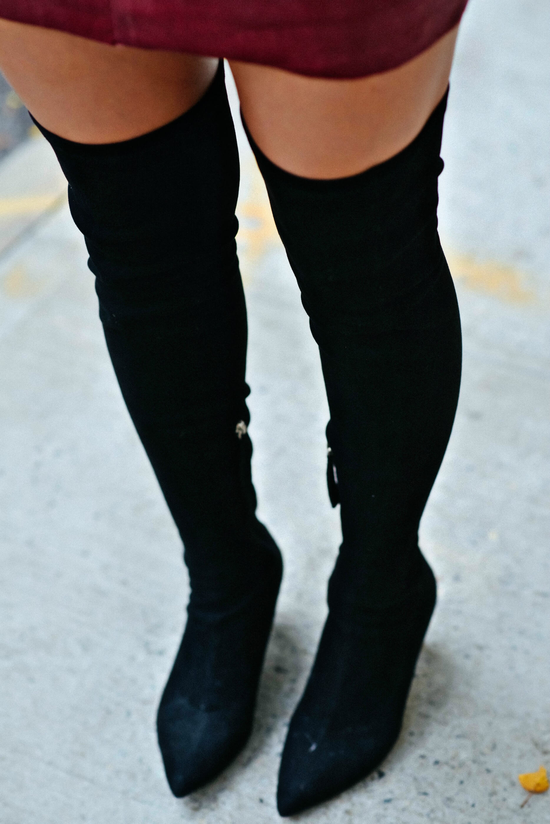 Fall Outfit Inspiration, Over The Knee Boots, Tilden of To Be Bright