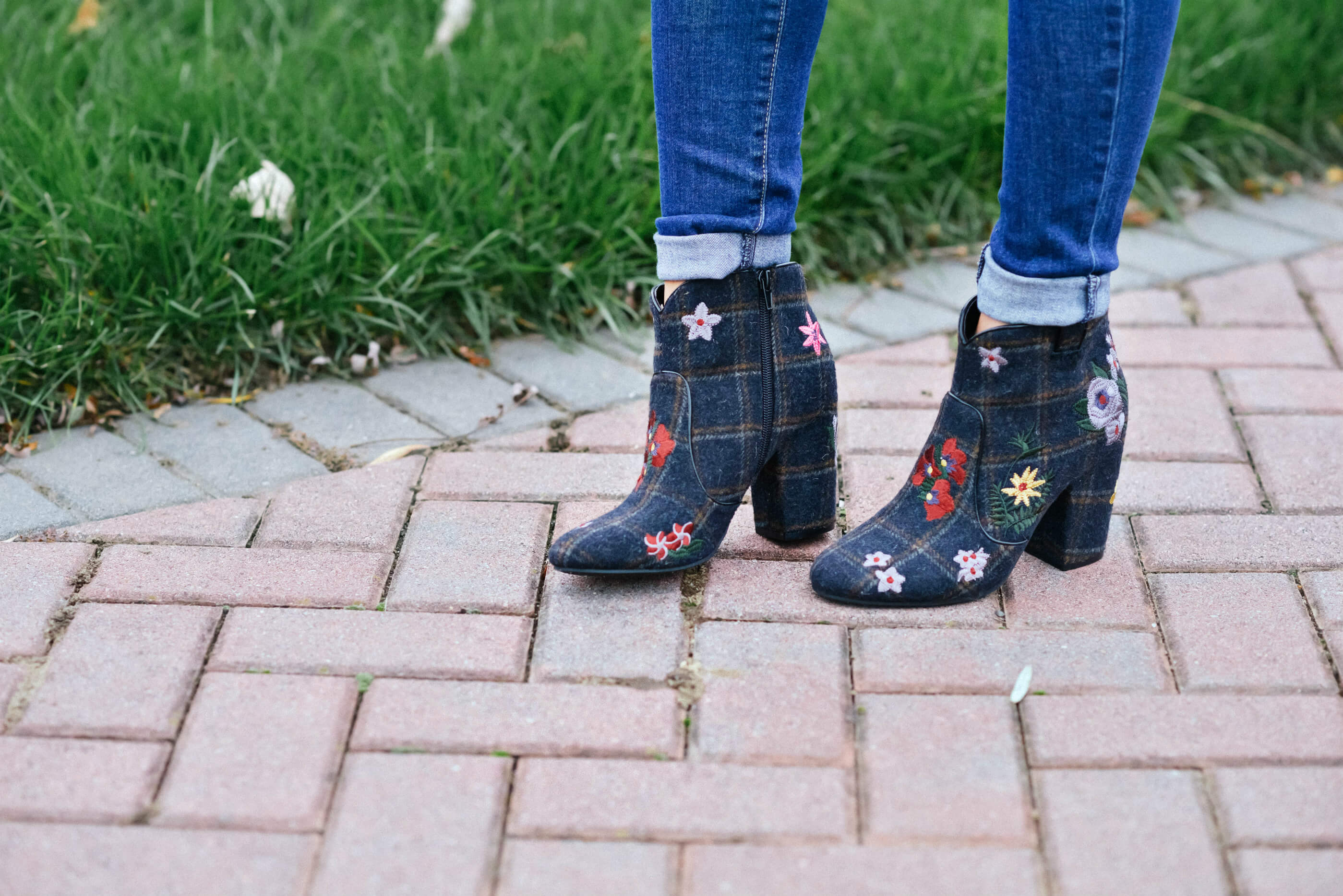 Wool Booties, Floral Print, Tilden of To Be Bright