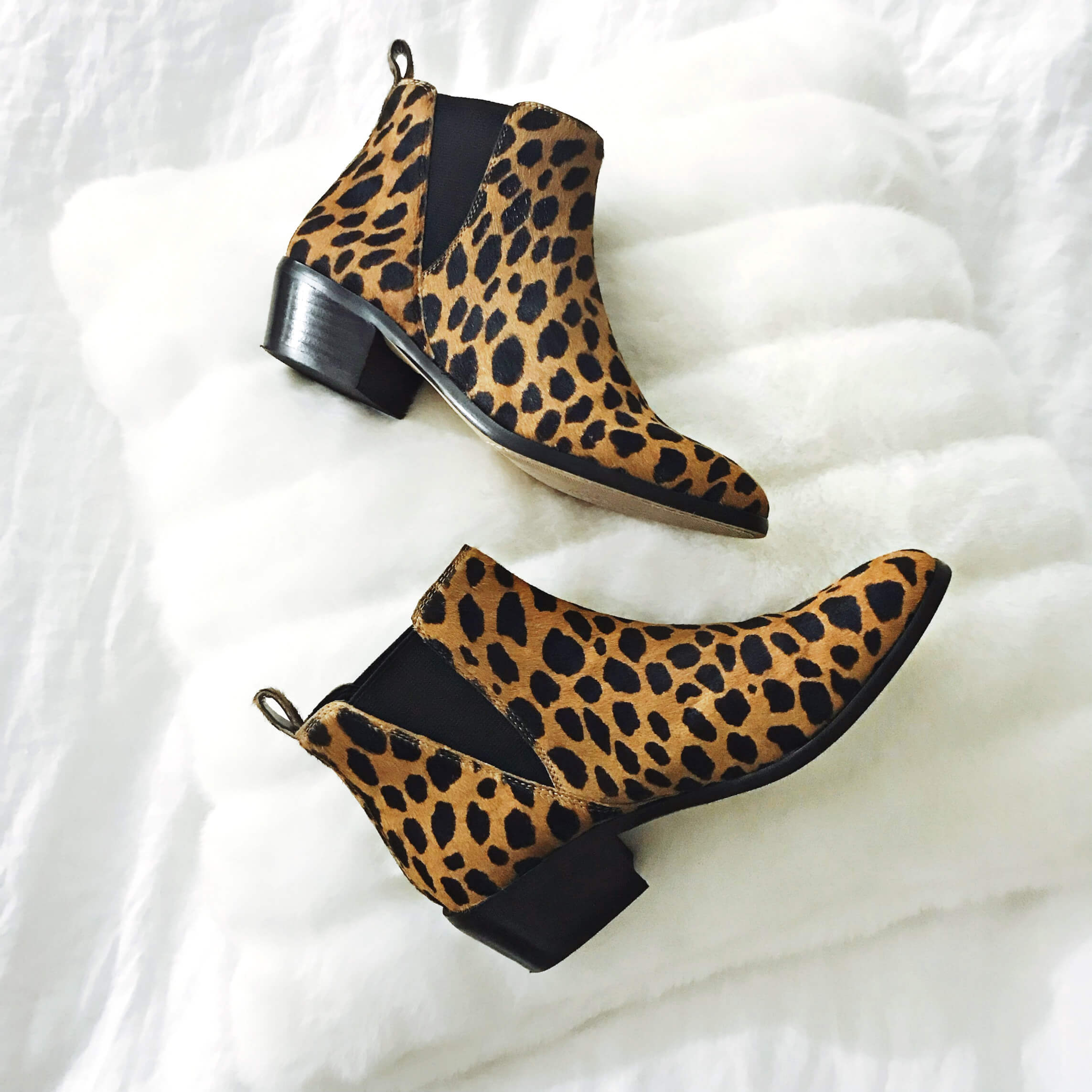 Perfect Party Flatlay, Vince Camuto Leopard Booties, Tilden of To Be Bright 