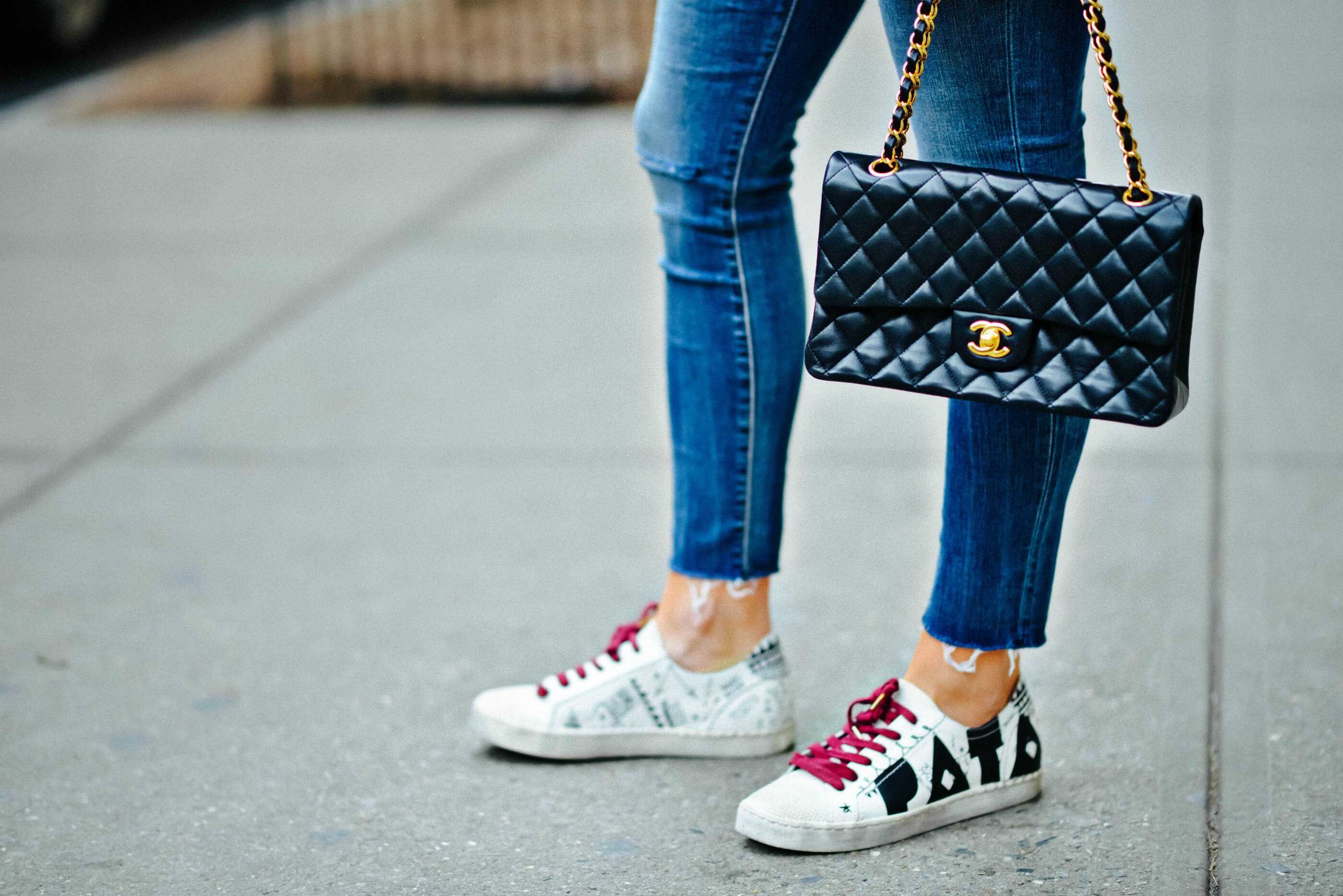 Chanel Black Classic Flap Bag, Dolce Vita Sneakers, Tilden of To Be Bright