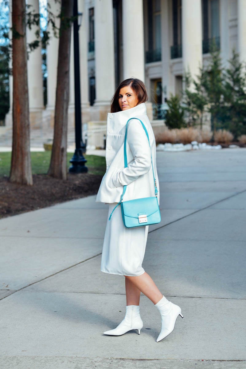 White Wool Coat, Spring Style, Tilden of To Be Bright