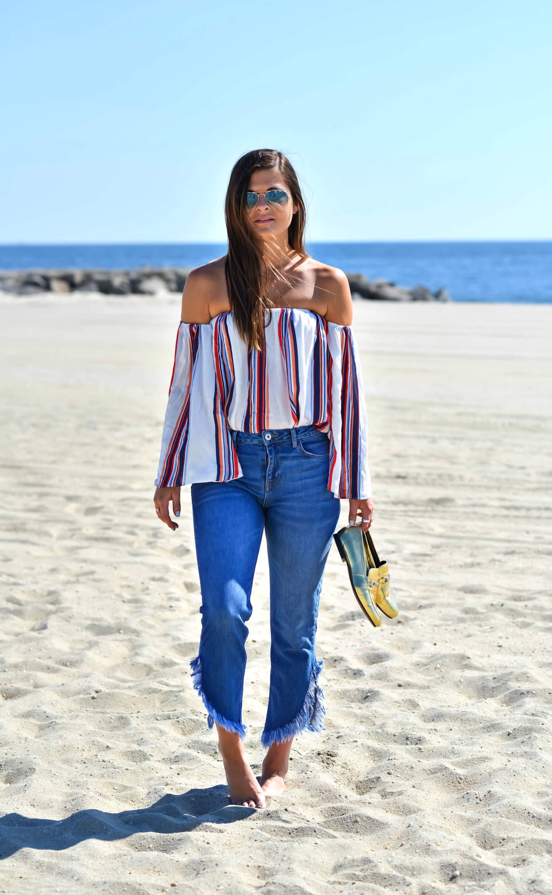 In The Primary | Off-Shoulder Stripes