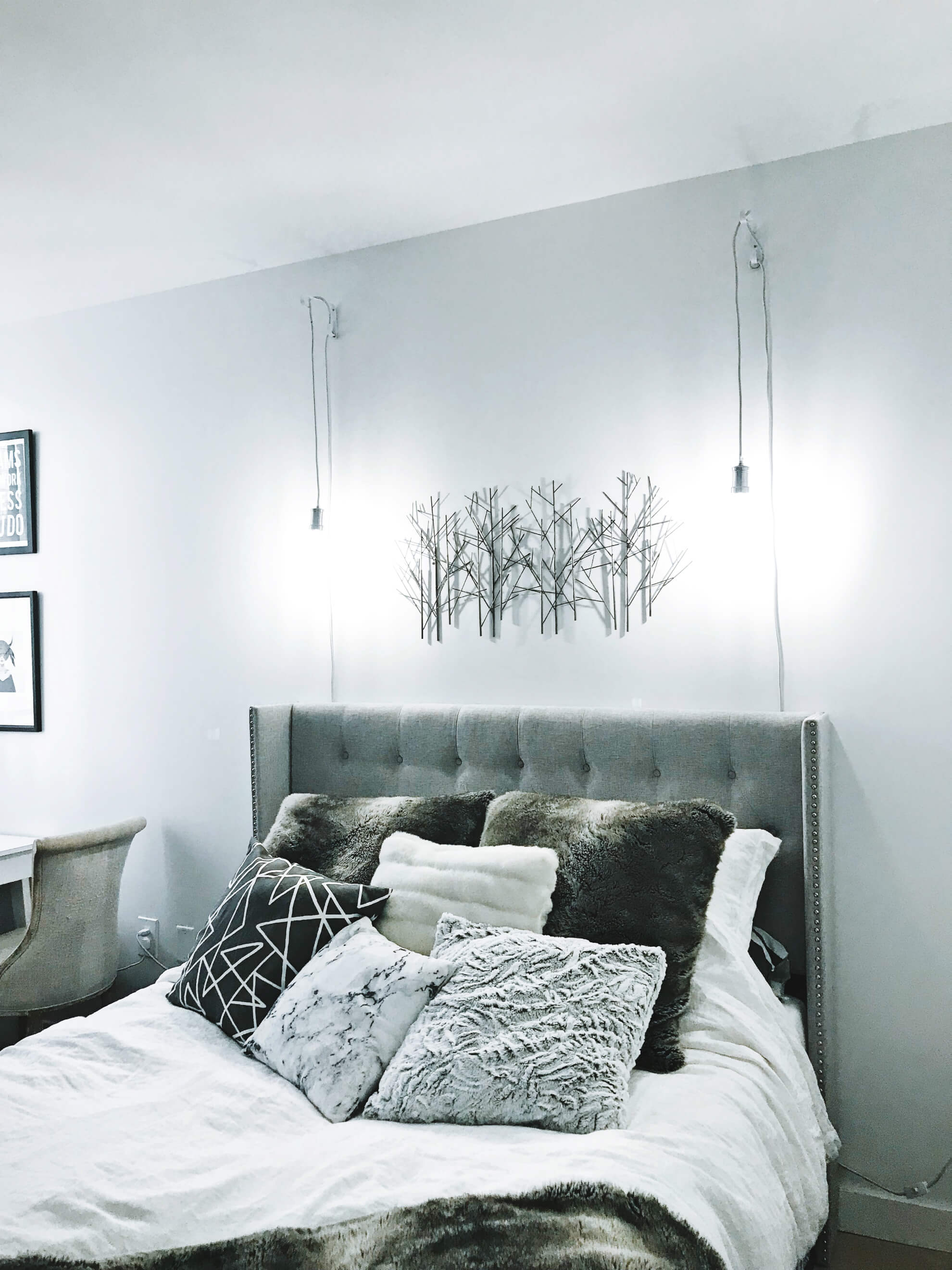 diy hanging lights for bedroom