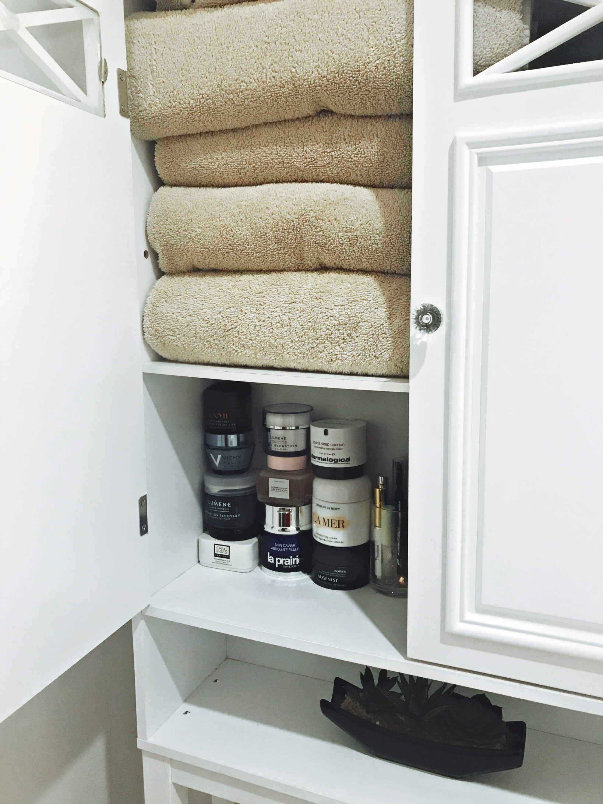 Small Space Bathroom Decor, Storage Solutions, Tilden of To Be Bright