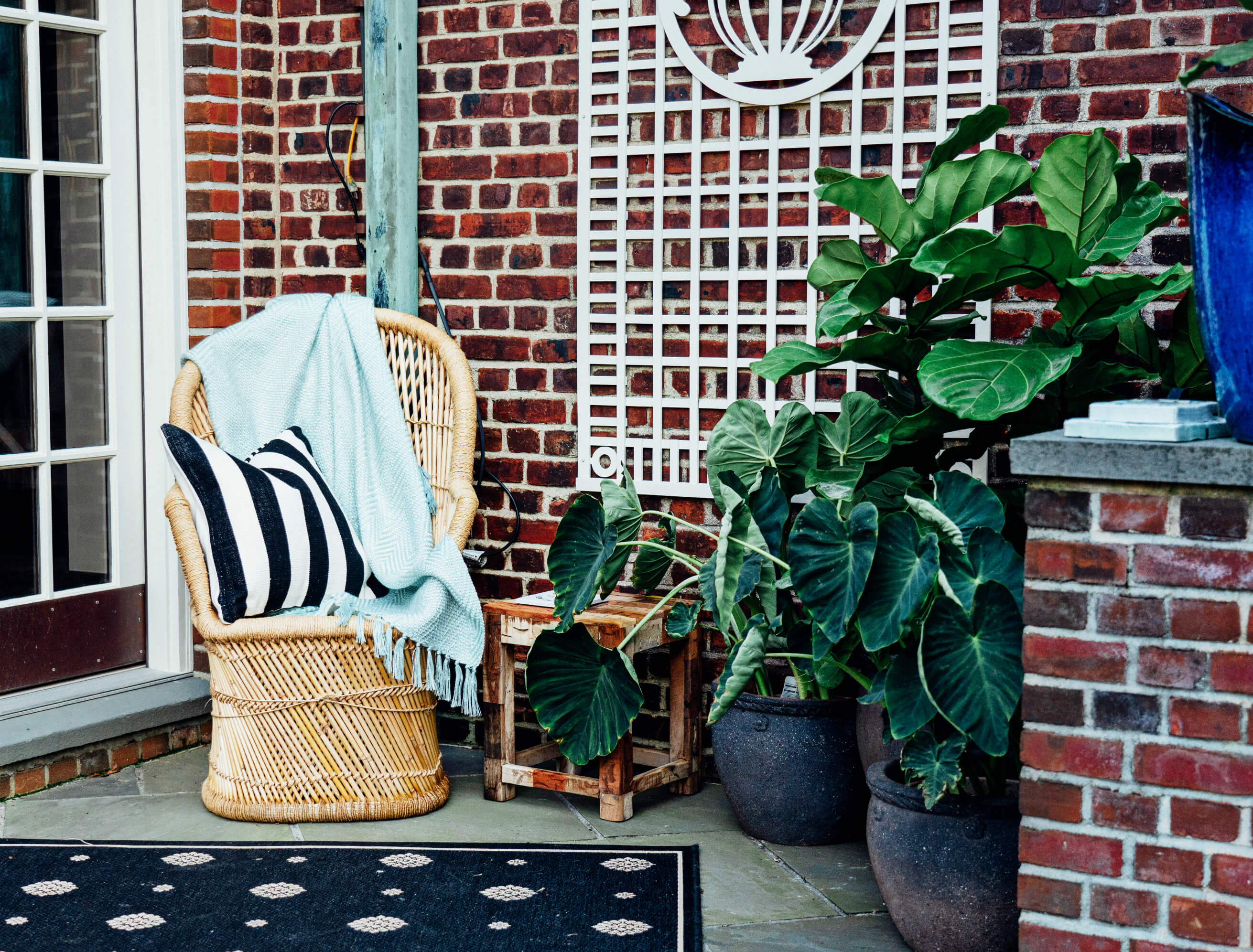 Outdoor Patio Redesign, Modern, Wicker Chair, Sickles Market, Tilden of To Be Bright