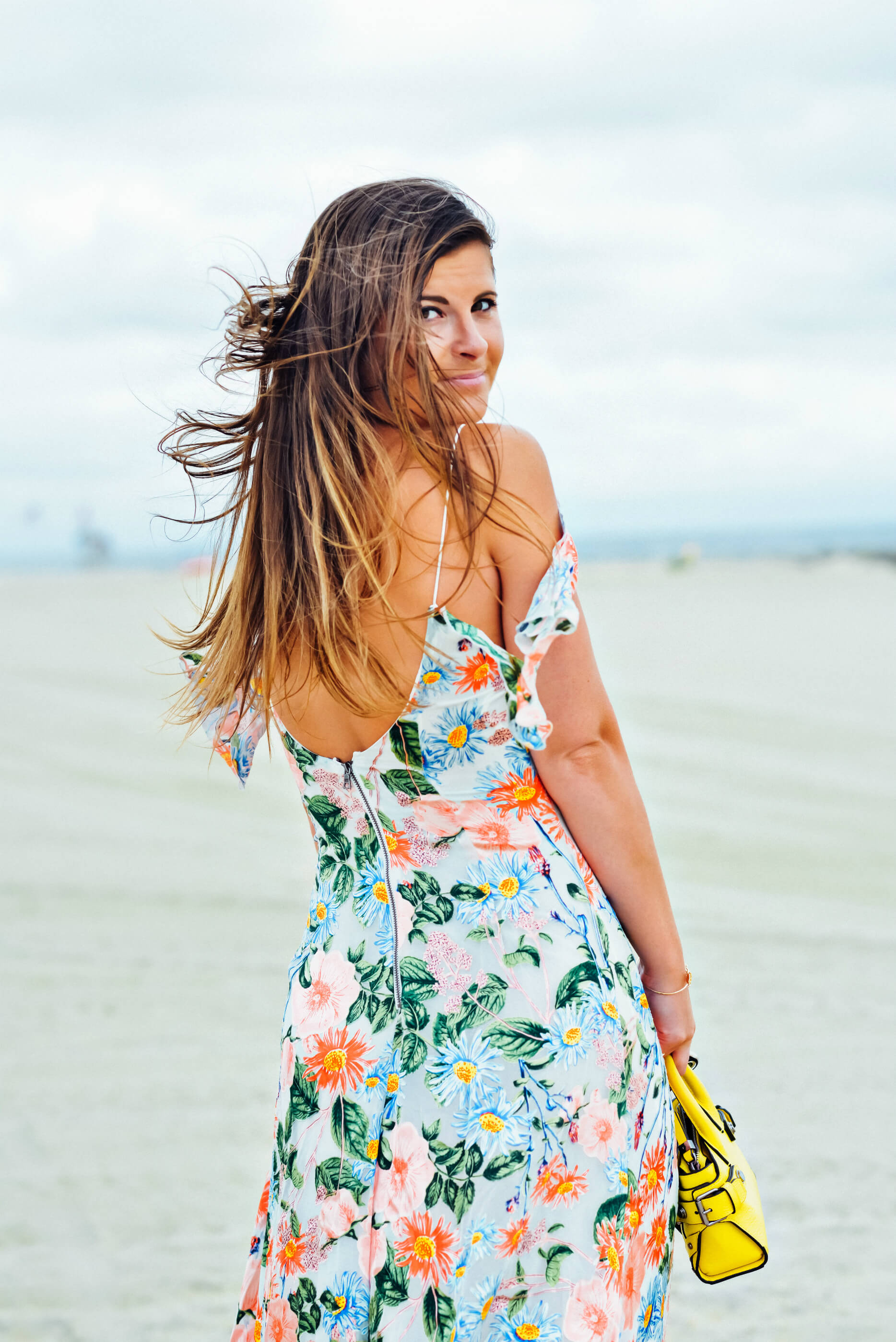  Summer Wedding Outfit, Alice + Olivia Alves Floral Cold-Shoulder Maxi Dress, Tilden of To Be Bright