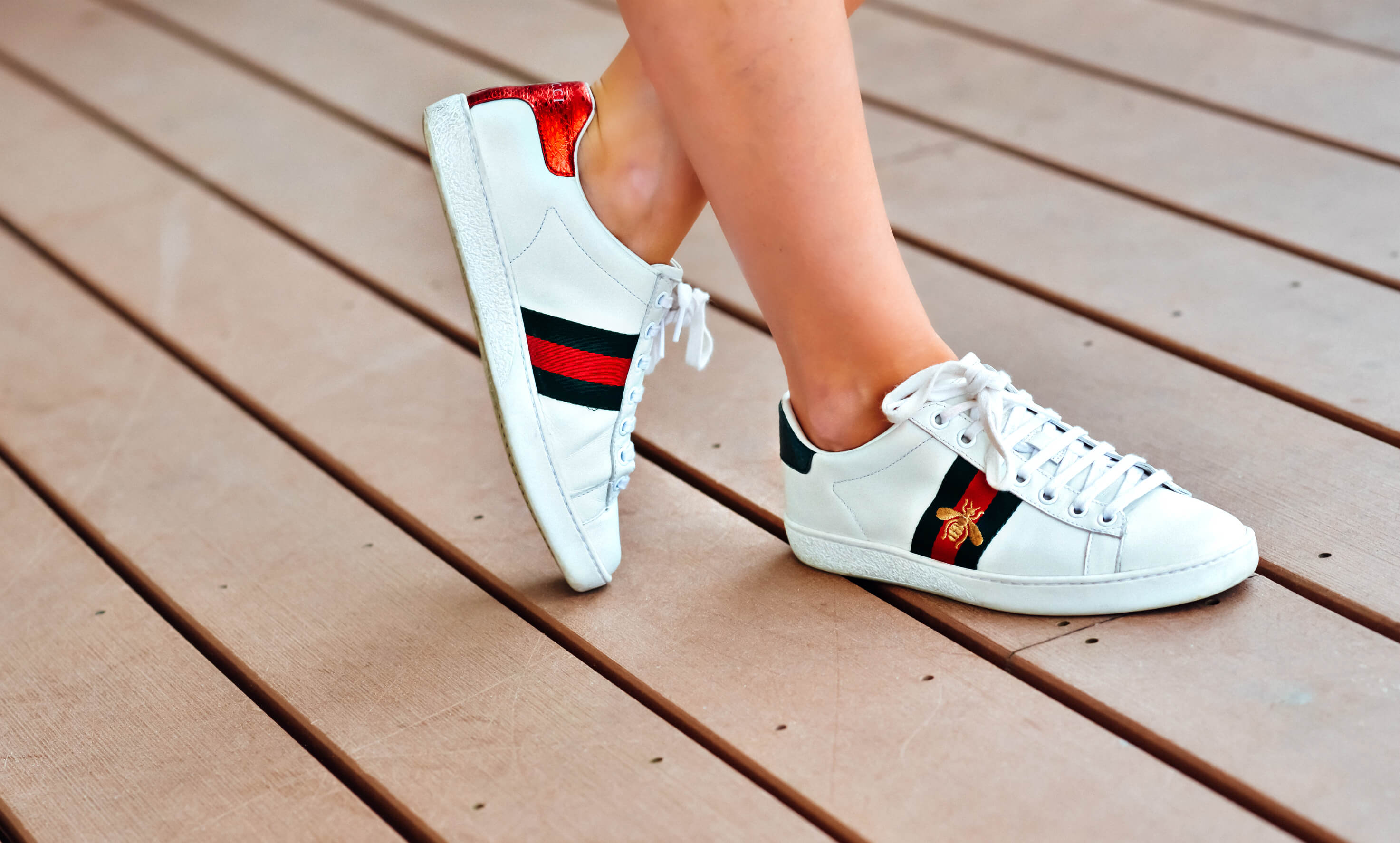 Gucci Ace Sneakers, Bee Logo, Tilden of To Be Bright