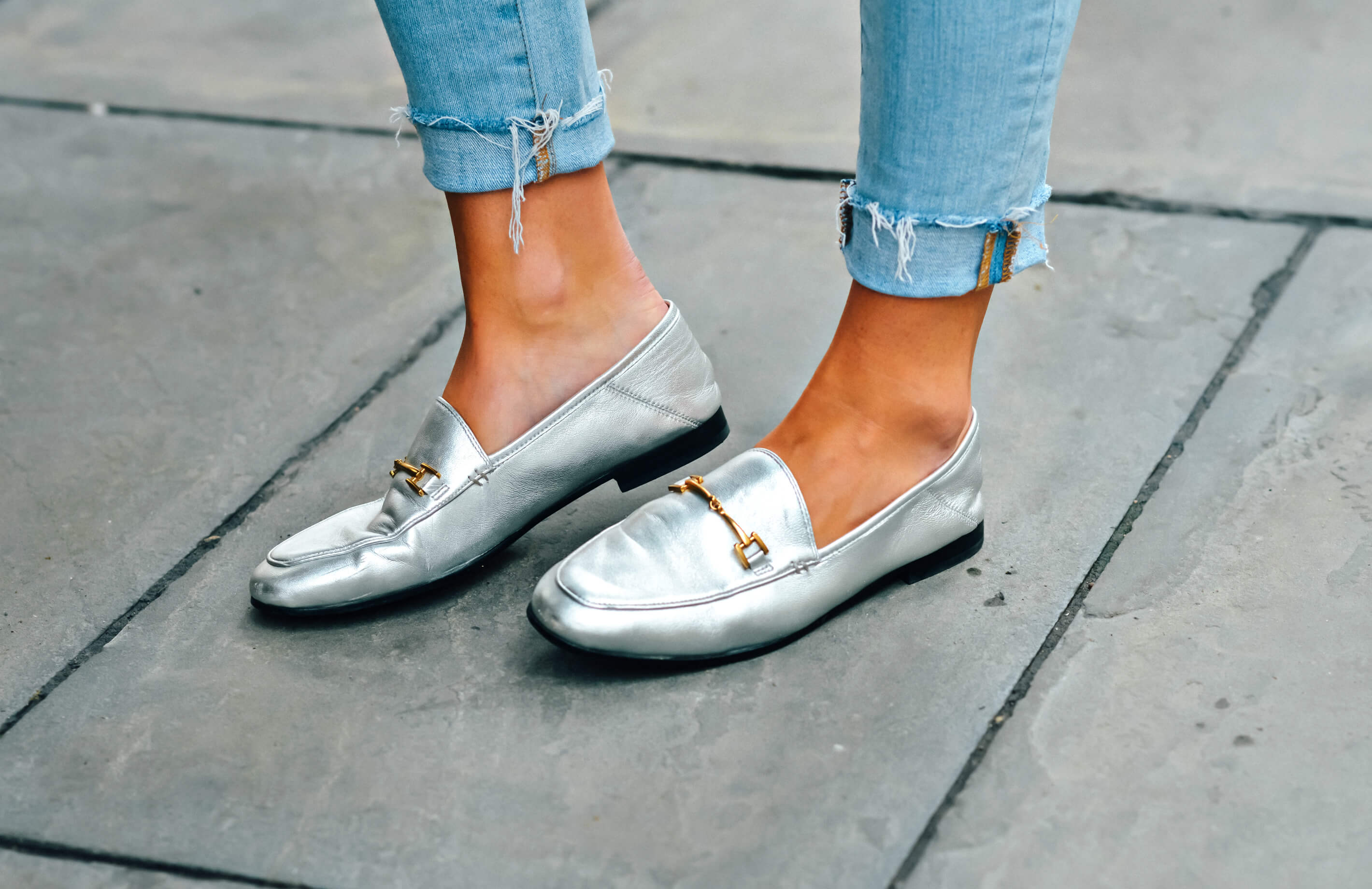 Sam Edelman Loraine Silver Loafers, Tilden of To Be Bright