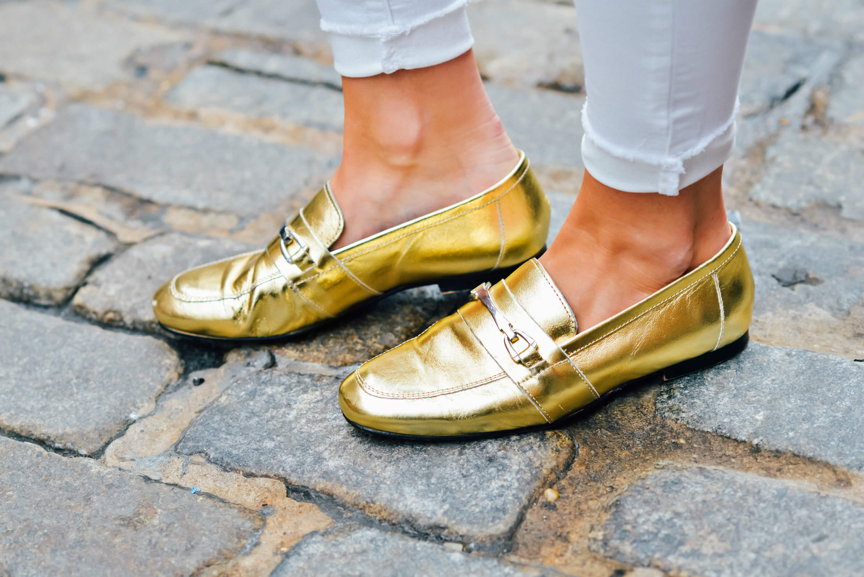 Gold Horse Bit Loafers, Tilden of To Be Bright