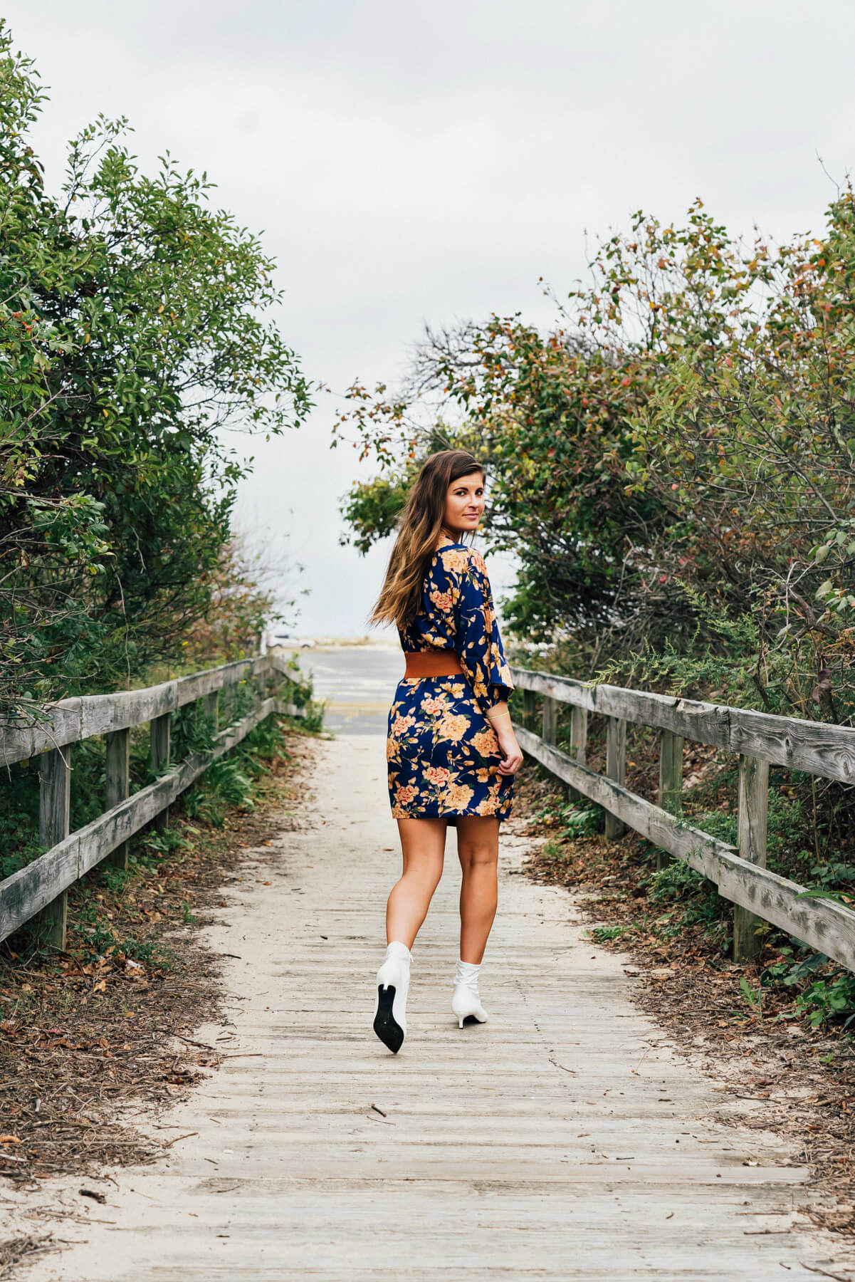 Fall Floral Dress, Boohoo Kimono Dress, Fall Trend, Fall Outfit Ideas, Tilden of To Be Bright