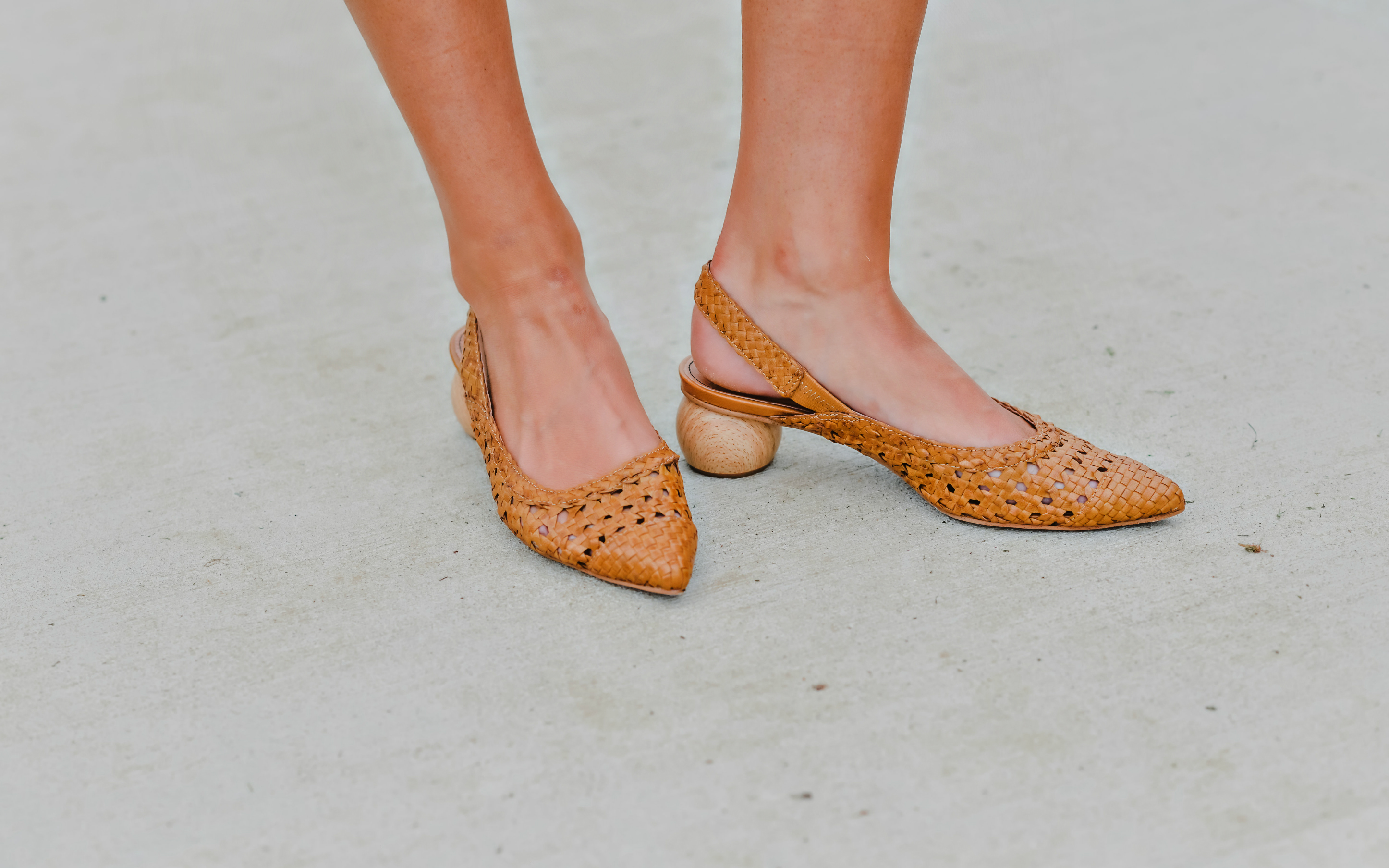 Matiko Woven Leather Circa Slingback Pumps, Summer Style, Tilden of To Be Bright