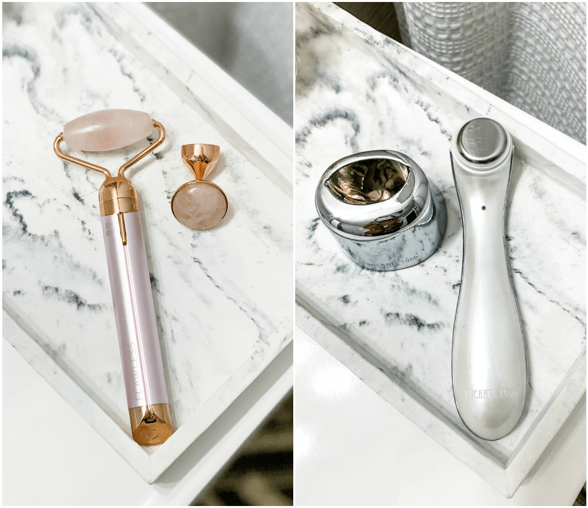 Rose Quartz Contouring Facial Roller, Michael Todd Beauty SonicERASER Pro, Winter Skincare Routine, Dry Sensitive Skincare, Tilden of To Be Bright