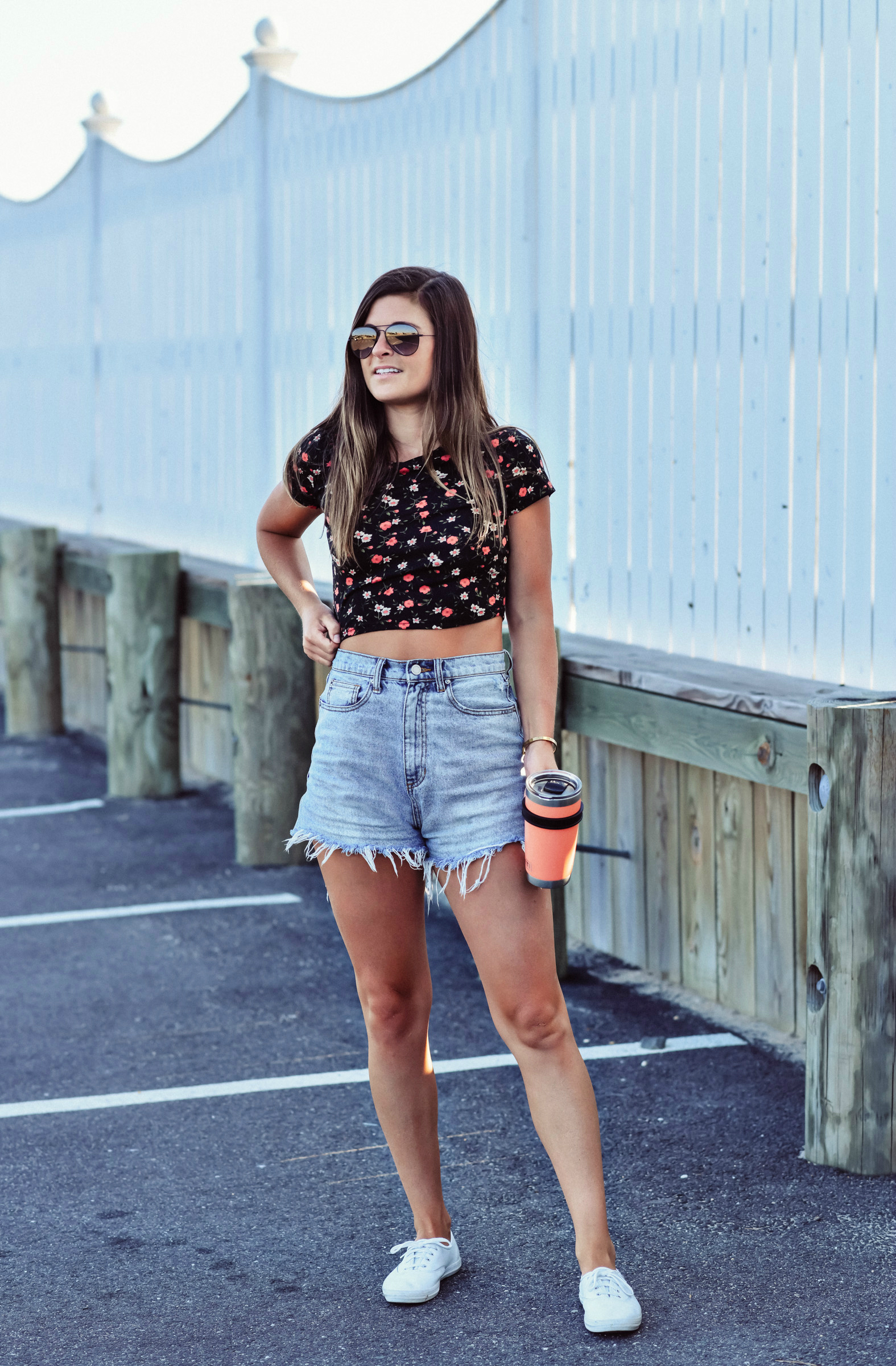 Shop WeWoreWhat High-Waisted Shorts, High-Waisted Denim Shorts Outfit, Tilden of To Be Bright