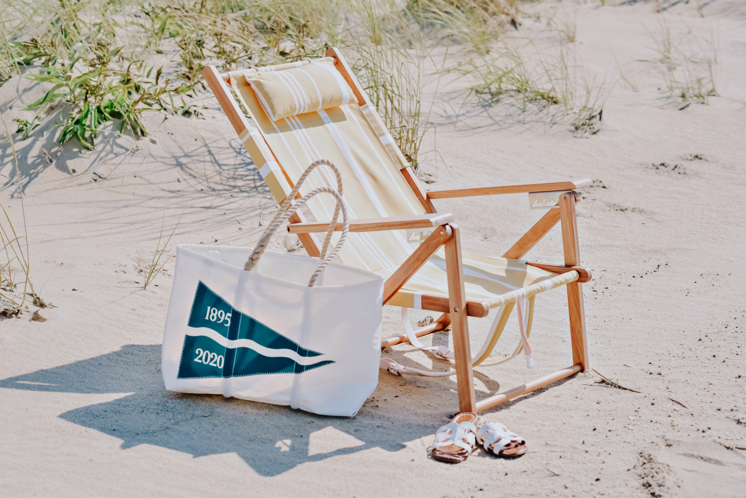 What's In My Beach Bag, Summer 2020, Sea Bags Maine Beach Tote, Business & Pleasure Tommy Chair, Tilden of To Be Bright